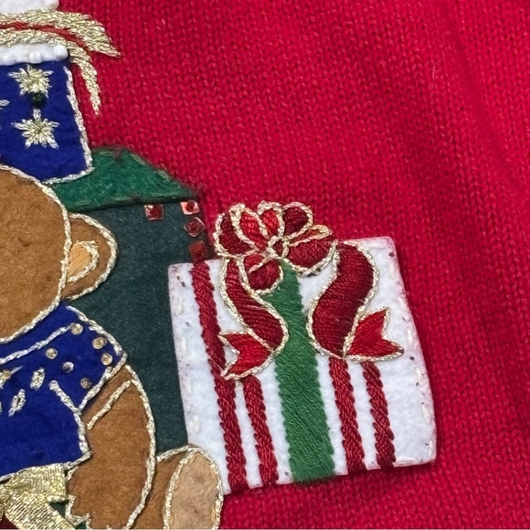 Vintage Tiara International Christmas Collection Zip Up Sweater Cardigan 2X - Picture 11 of 16